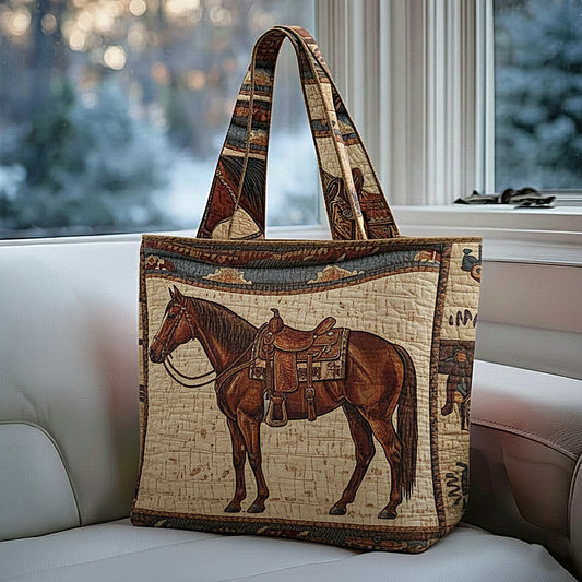 Prairie Horse Quilted Tote Bag GFTOMA8495