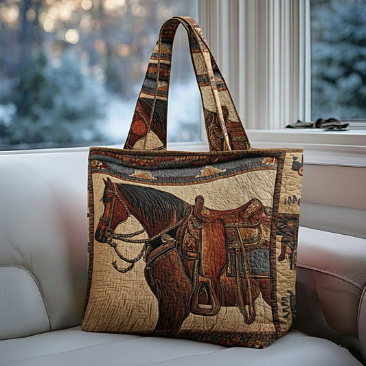 Prairie Horse Quilted Tote Bag GFTOMA8496