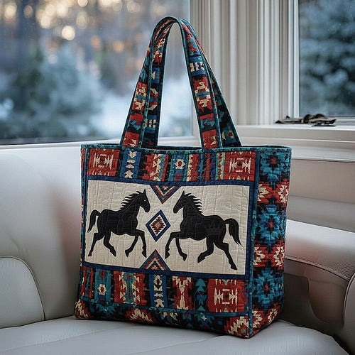 Prairie Horse Quilted Tote Bag GFTOMA8497