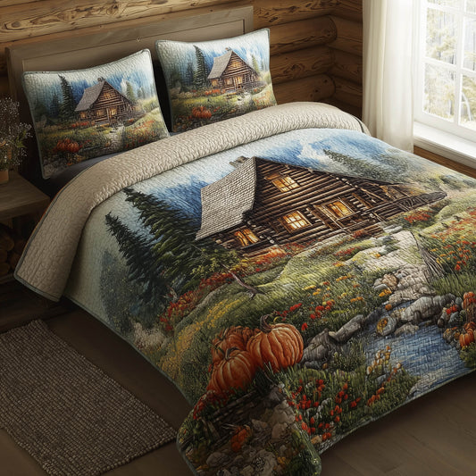 Meadow Cabin 3-Piece Quilted Bedding Set GFTOMA8509