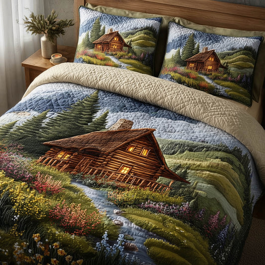 Meadow Cabin 3-Piece Quilted Bedding Set GFTOMA8510