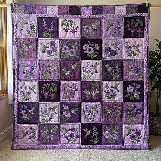 Hummingbird Blossom Quilted Blanket GFTOMA8526