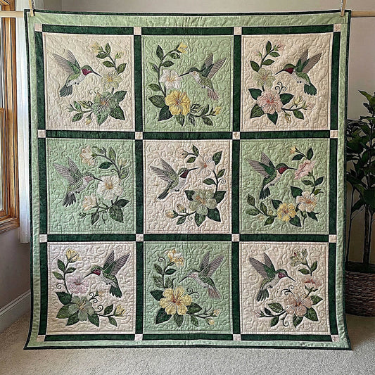 Hummingbird Blossom Quilted Blanket GFTOMA8528