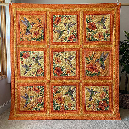 Hummingbird Blossom Quilted Blanket GFTOMA8529
