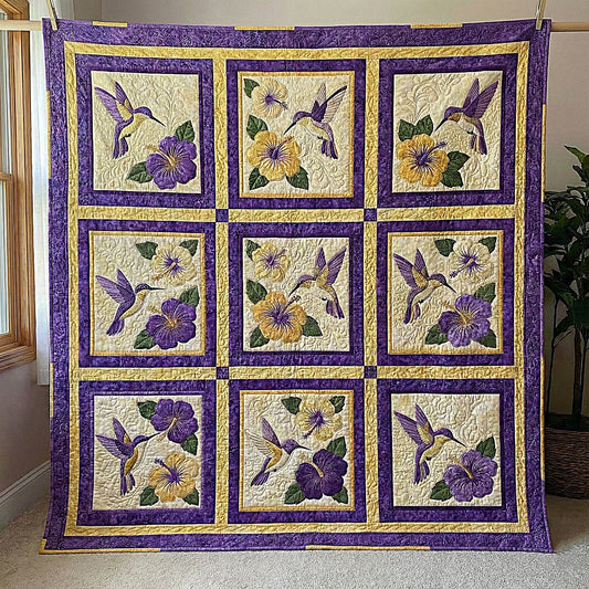 Hummingbird Blossom Quilted Blanket GFTOMA8530