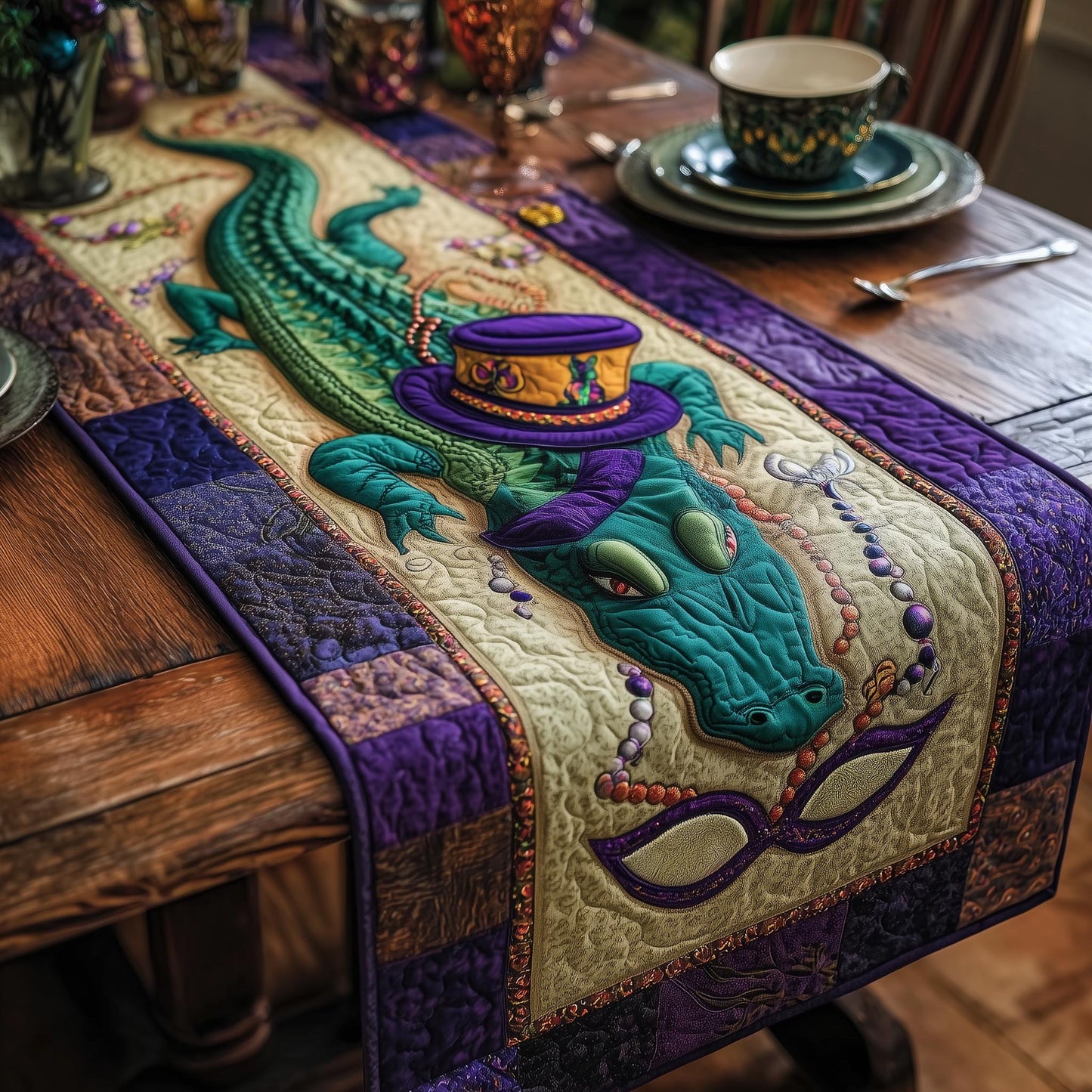 Carnival Glow Quilted Table Runner GFTOMA8556