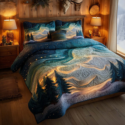 Aurora Dream 3-Piece Quilted Bedding Set GFTOMA8670
