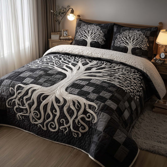 Eternal Roots 3-Piece Quilted Bedding Set GFTOMA8679