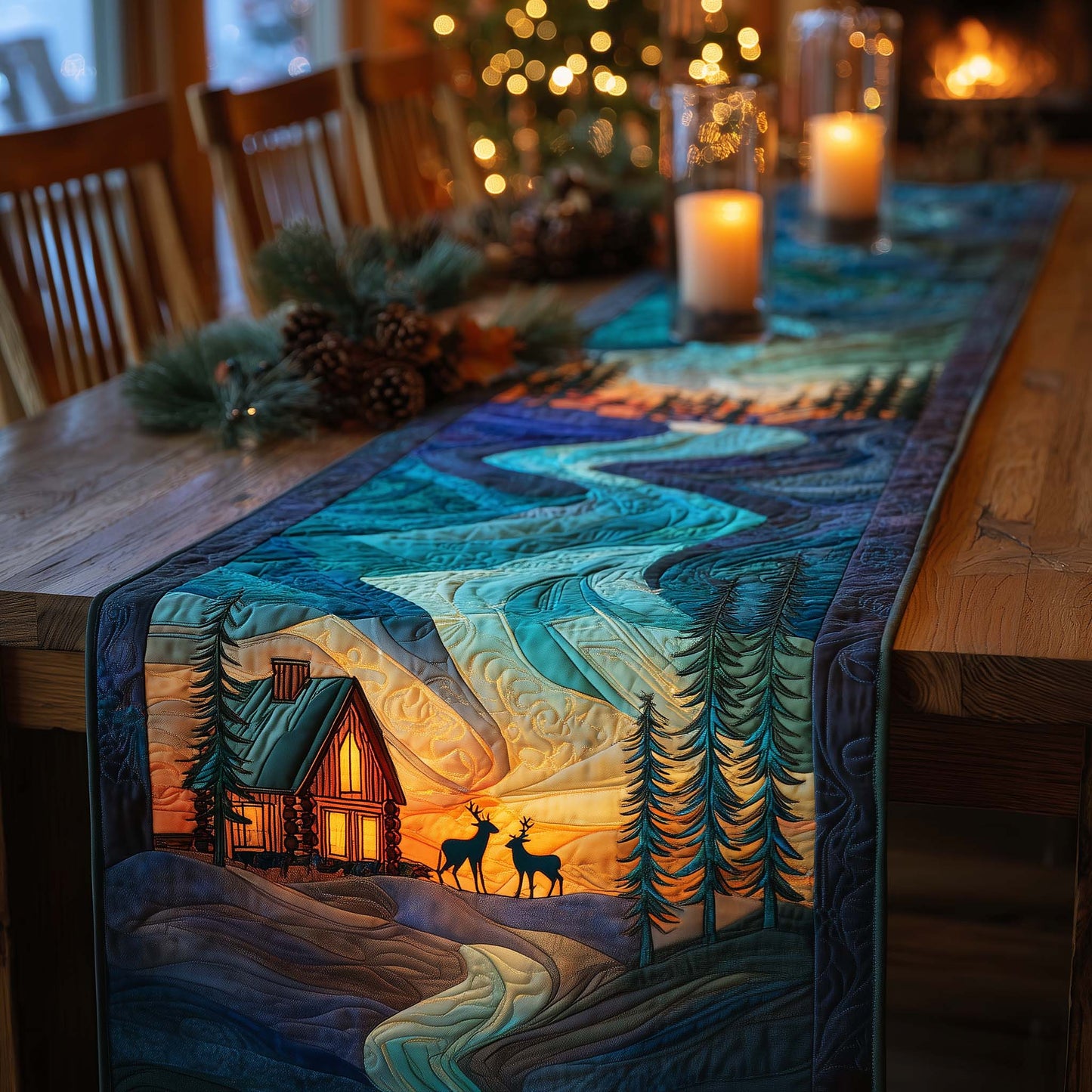 Aurora Dream Quilted Table Runner GFTOMA8686