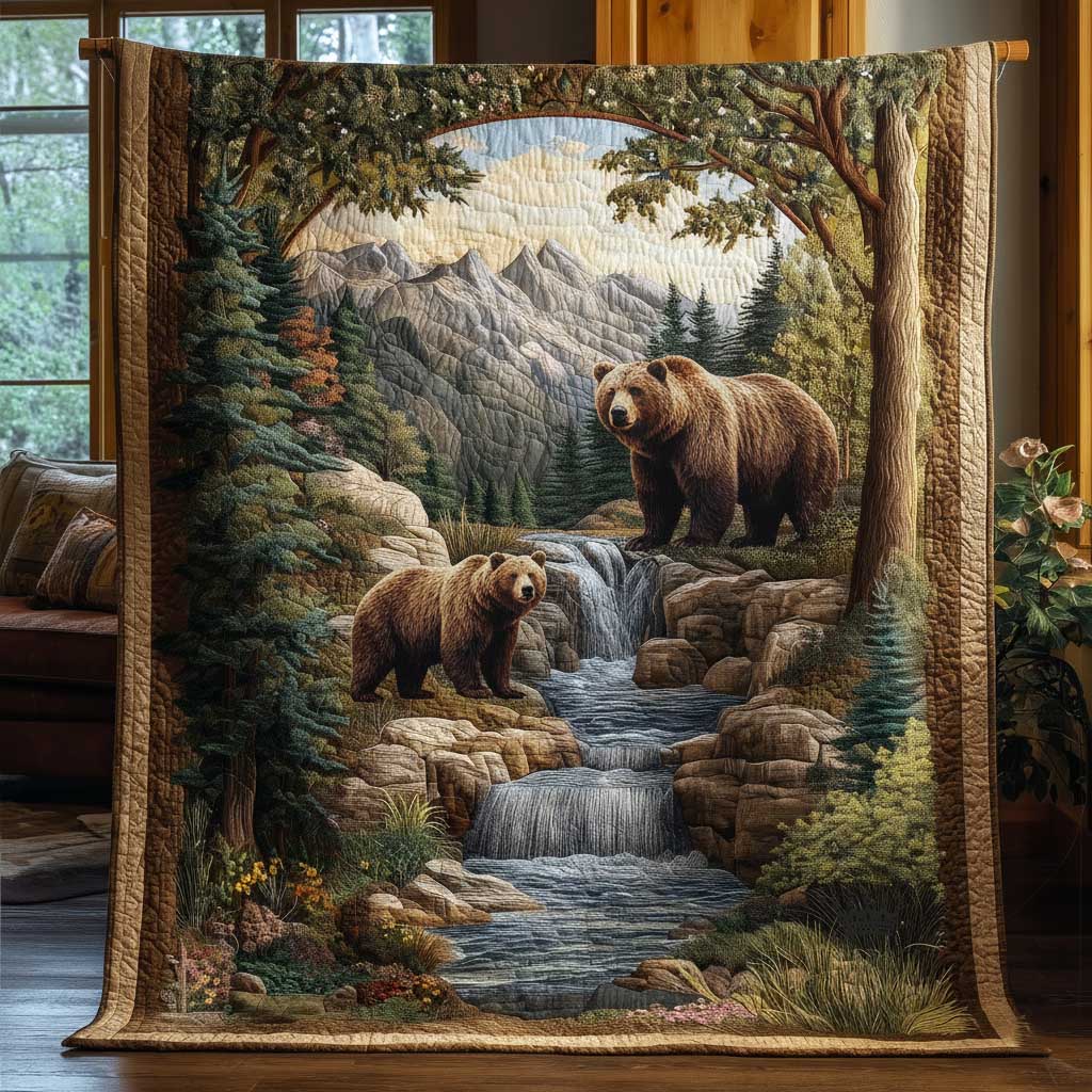 Forest Buck Quilted Blanket NCU0DDK2321