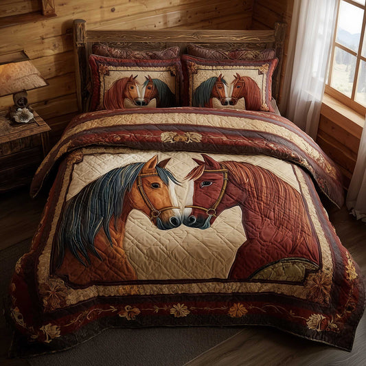 Horse Spirit 3-Piece Quilted Bedding Set GFTOMA8726
