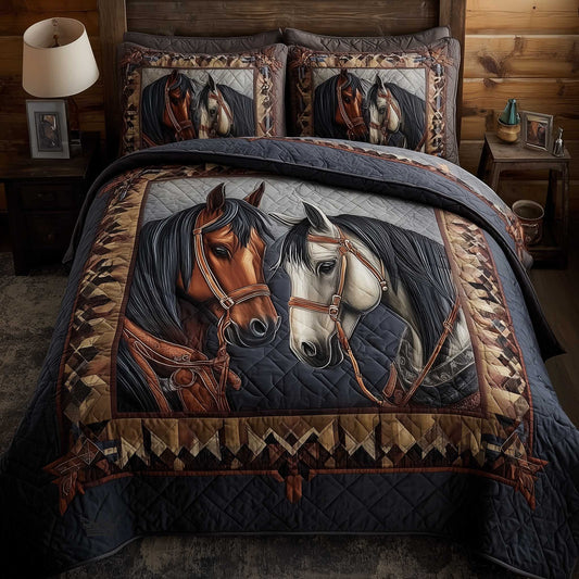 Horse Spirit 3-Piece Quilted Bedding Set GFTOMA8727