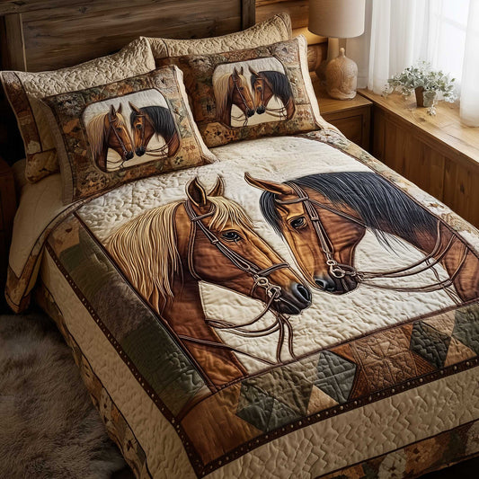 Horse Spirit 3-Piece Quilted Bedding Set GFTOMA8728