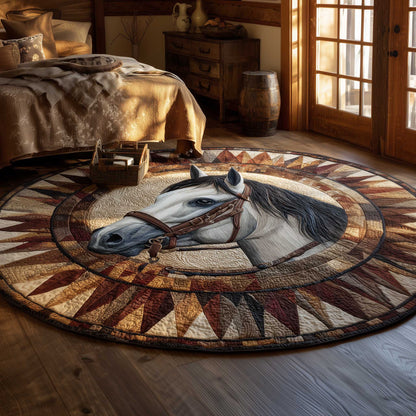 Prairie Horse Quilted Round Mat GFTOMA8737