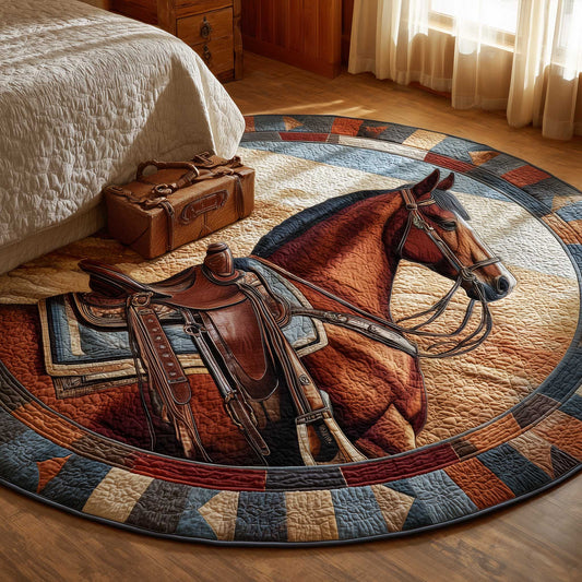 Prairie Horse Quilted Round Mat GFTOMA8739
