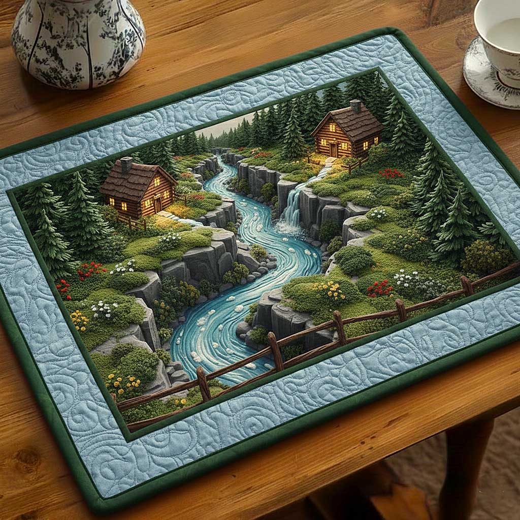 Meadow Cabin Quilted Placemat GFTOMA8837