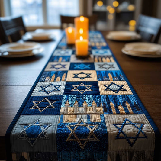 David Emblem Quilted Table Runner GFTOMA8957
