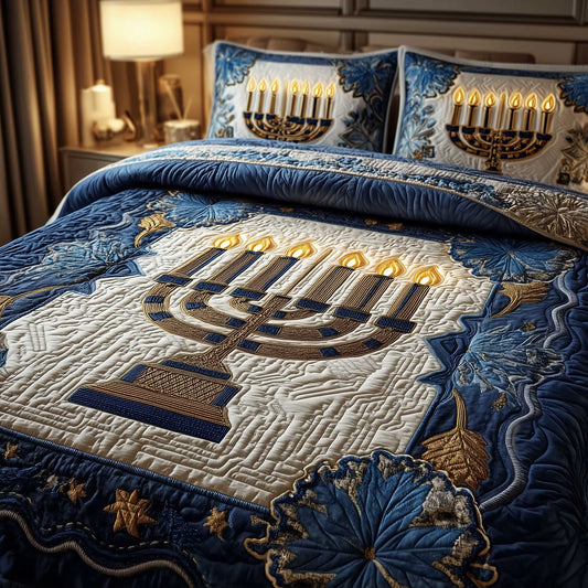 David Emblem 3-Piece Quilted Bedding Set GFTOMA8963