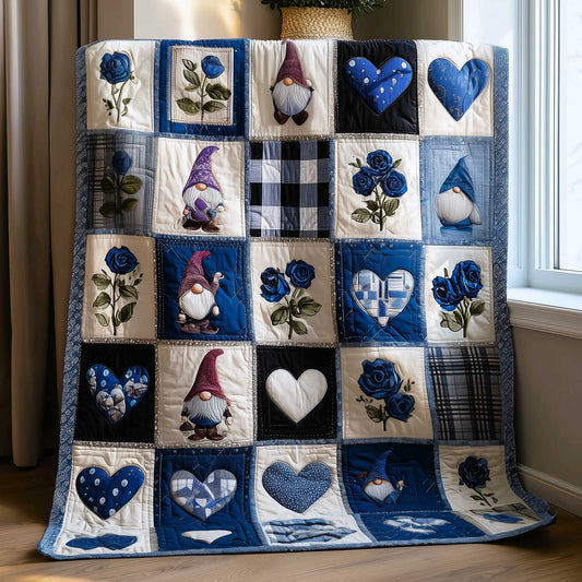 Sweetheart Gnome Quilted Blanket GFTOMA9007