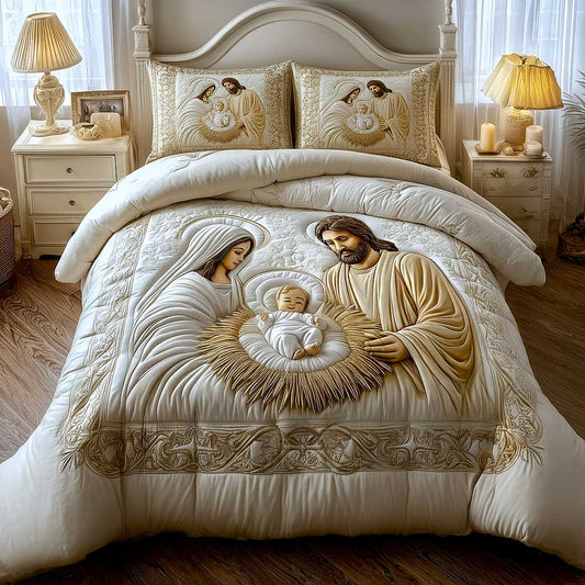 Heavenly Peace 3-Piece Quilted Bedding Set GFTOMA9062