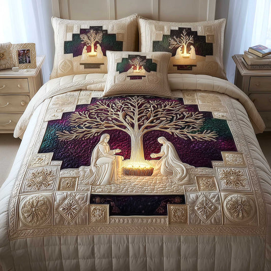 Heavenly Peace 3-Piece Quilted Bedding Set GFTOMA9063