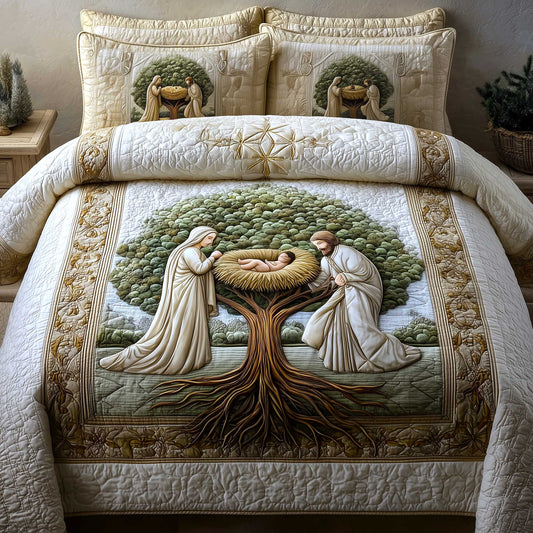Heavenly Peace 3-Piece Quilted Bedding Set GFTOMA9064