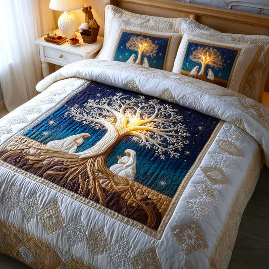 Heavenly Peace 3-Piece Quilted Bedding Set GFTOMA9065