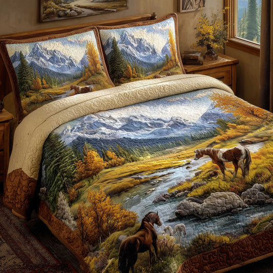 Mountain Serenity 3-Piece Quilted Bedding Set GFTOMA9070