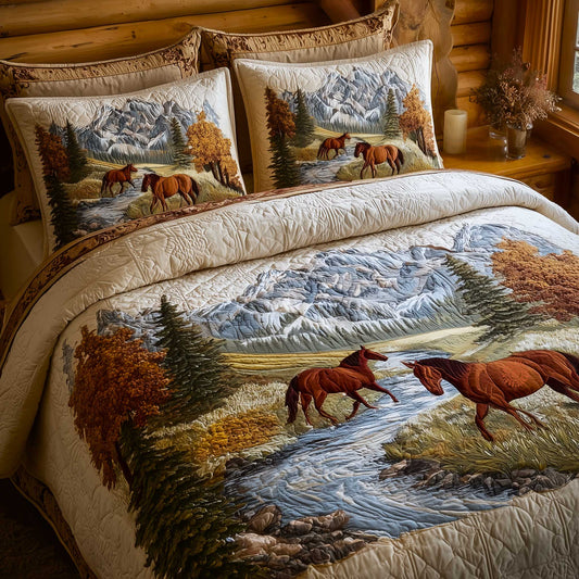 Mountain Serenity 3-Piece Quilted Bedding Set GFTOMA9072