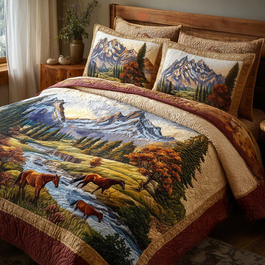 Mountain Serenity 3-Piece Quilted Bedding Set GFTOMA9073
