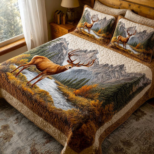 Mountain Serenity 3-Piece Quilted Bedding Set GFTOMA9075