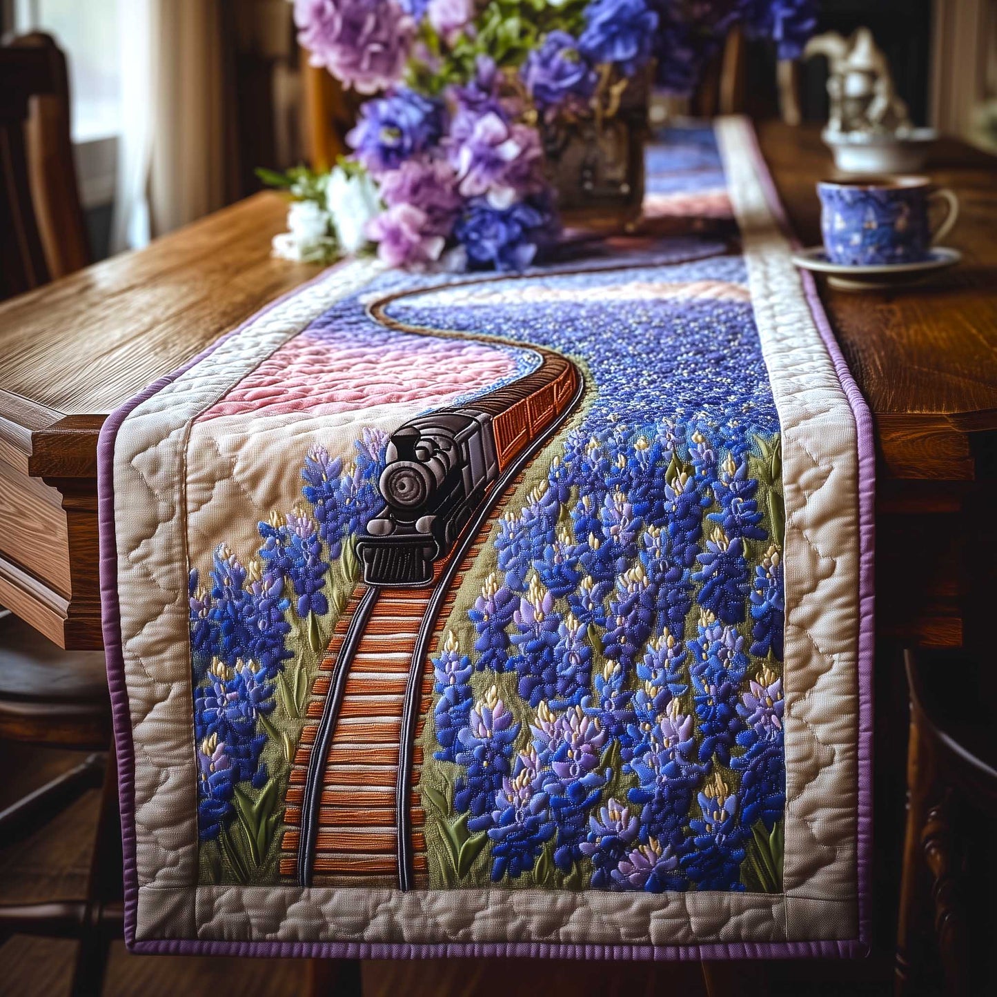 Bluebonnet Quilted Table Runner GFTOMA9078