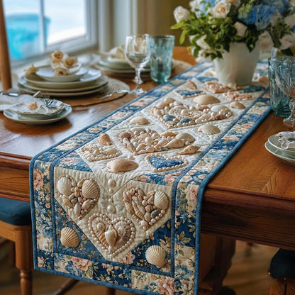 Seashell Romance Quilted Table Runner GFTOMA9157