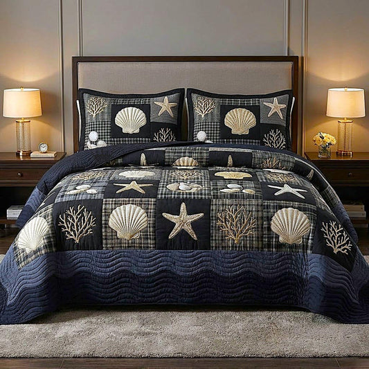 Ocean Breeze 3-Piece Quilted Bedding Set GFTOMA9224