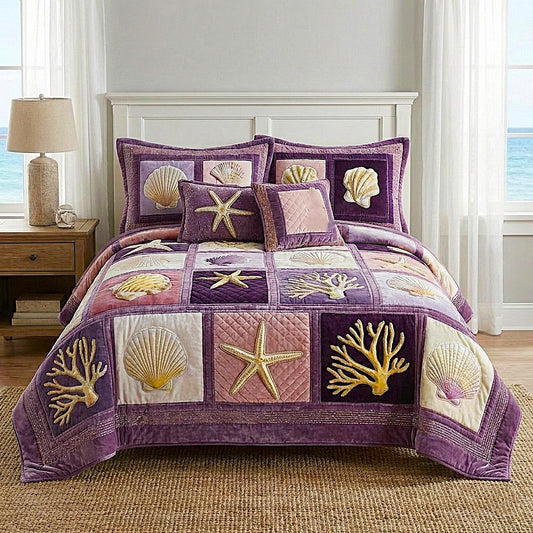 Coastal Whisper 3-Piece Quilted Bedding Set GFTOMA9227