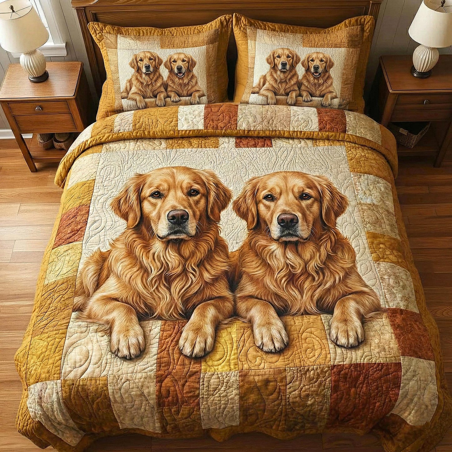 Cozy Paws 3-Piece Quilted Bedding Set GFTOMA9230