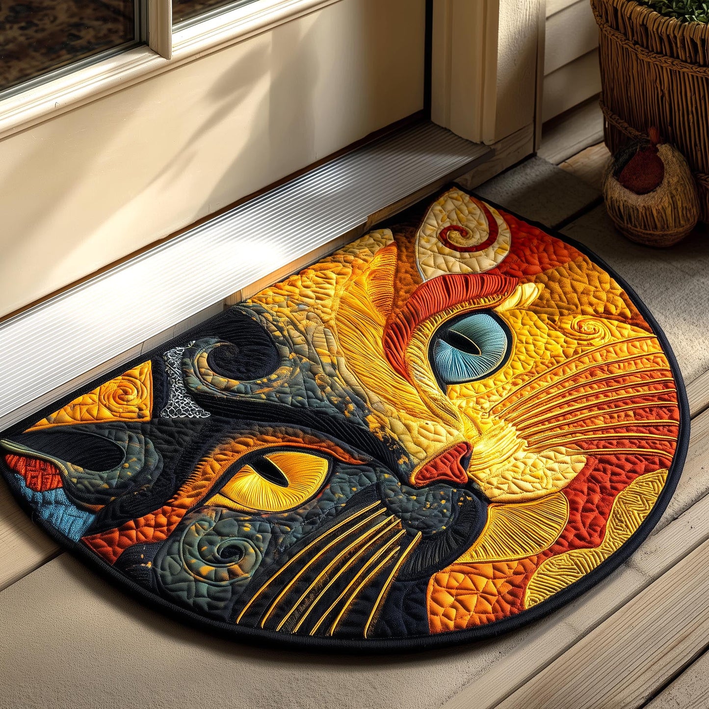 Purrfect Patch Quilted Welcome Mat GFTOMA9265