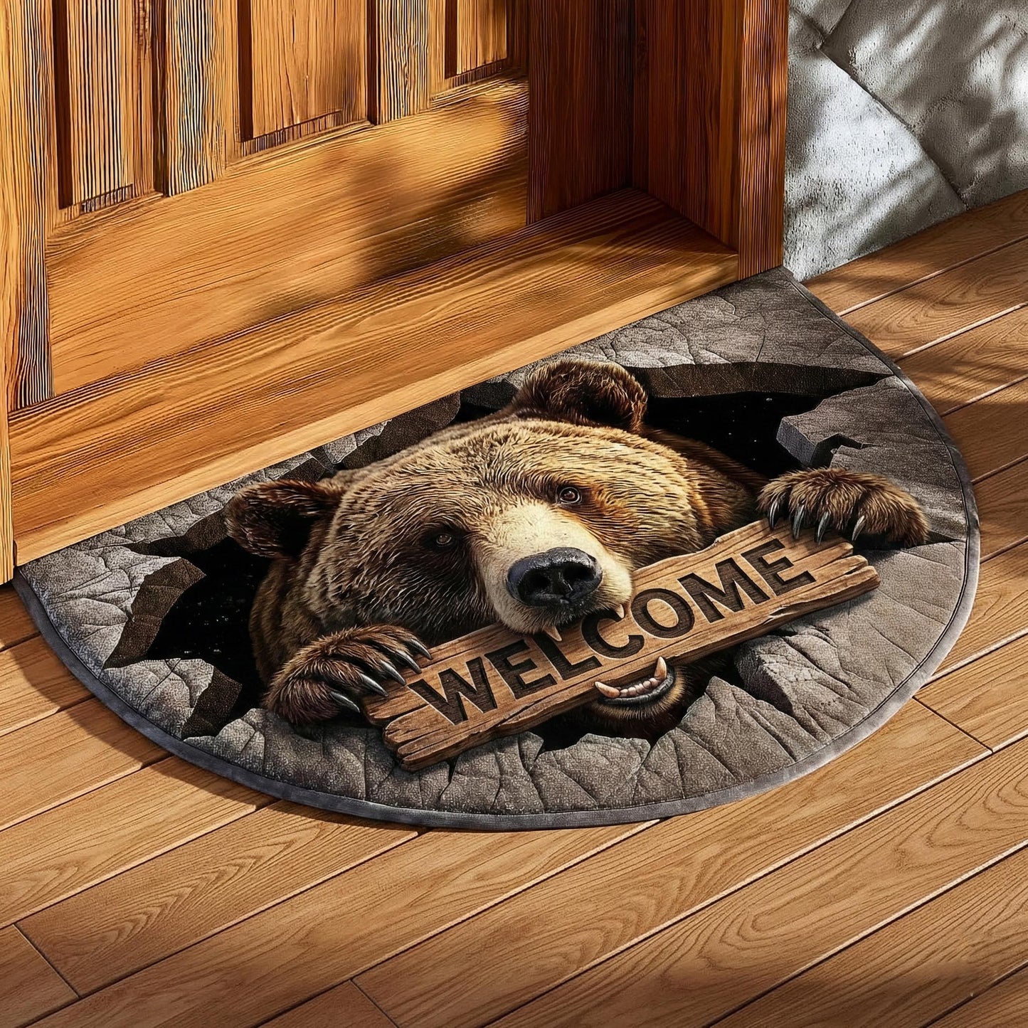 Bear Quilted Welcome Mat GFTOMA9273