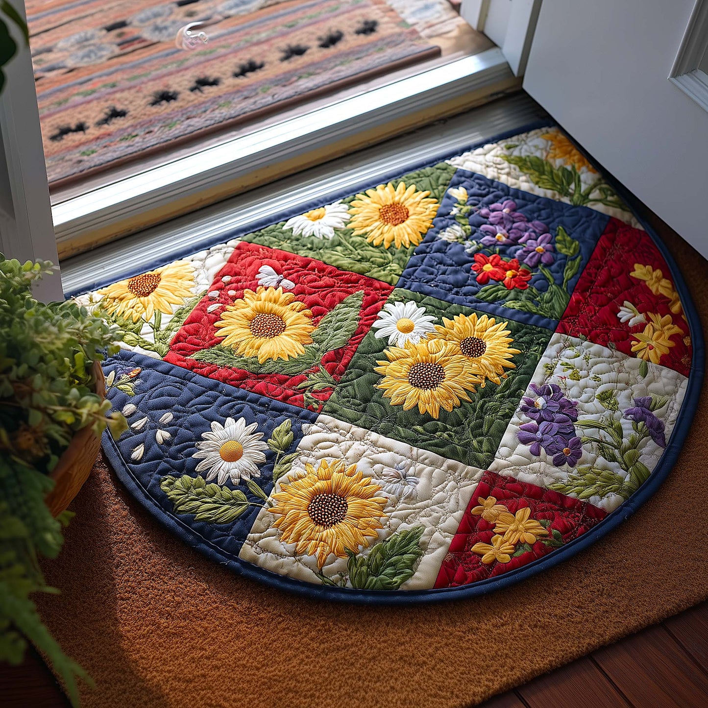 Wild Meadow Quilted Welcome Mat GFTOMA9306