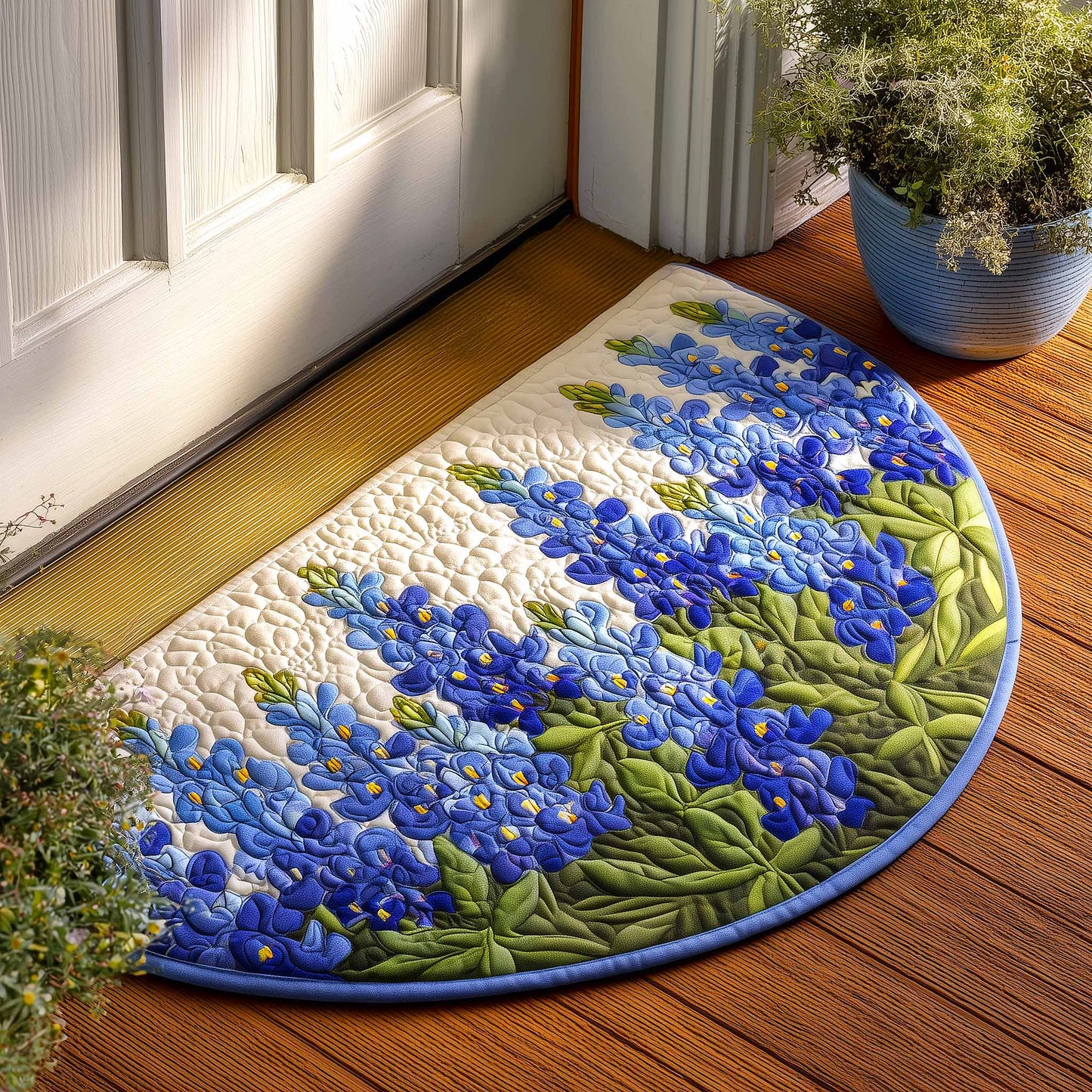 Bluebonnet Bliss Quilted Welcome Mat GFTOMA9316