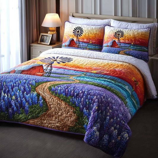 Texas Meadow 3-Piece Quilted Bedding Set GFTOMA9328