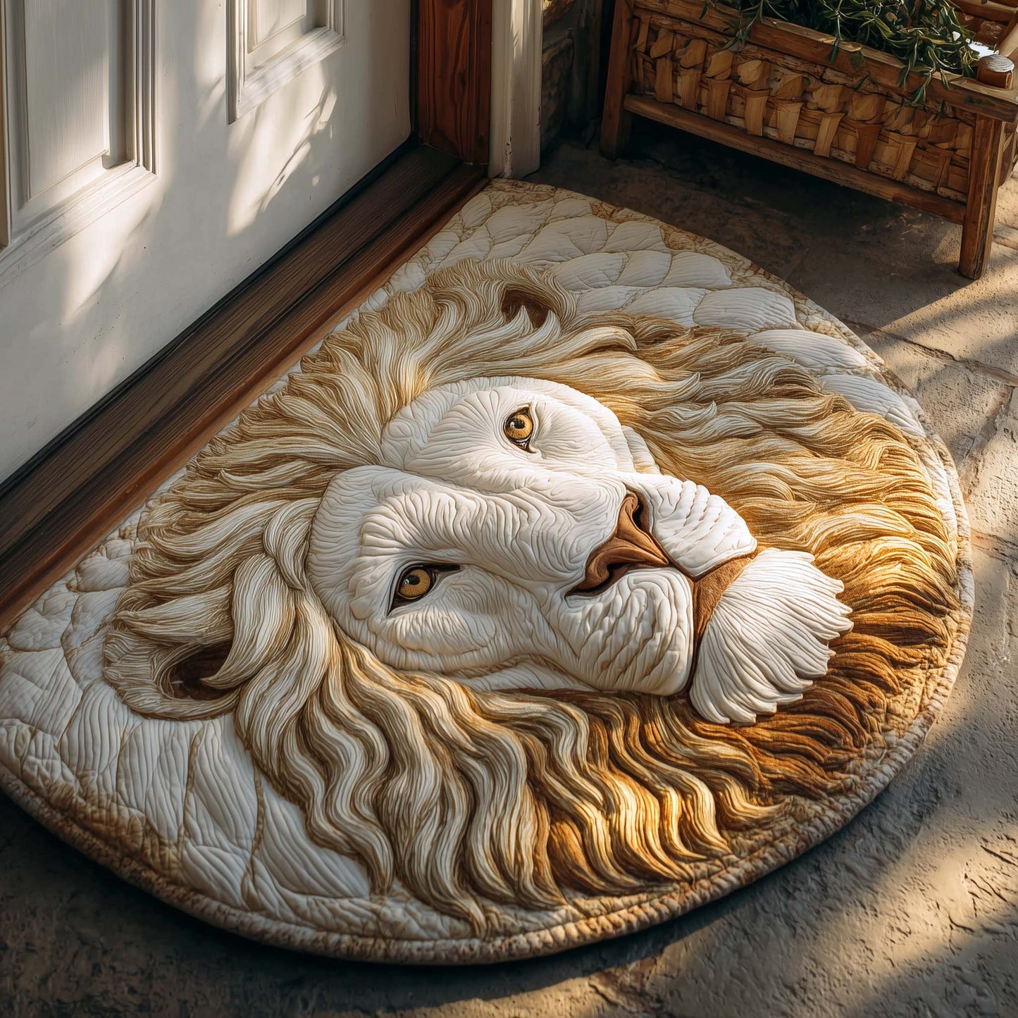 Majestic Lion Quilted Welcome Mat GFTOMA9331