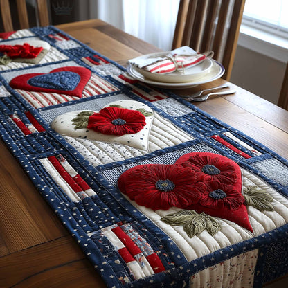 Freedom Bloom Quilted Table Runner GFTOMA9392