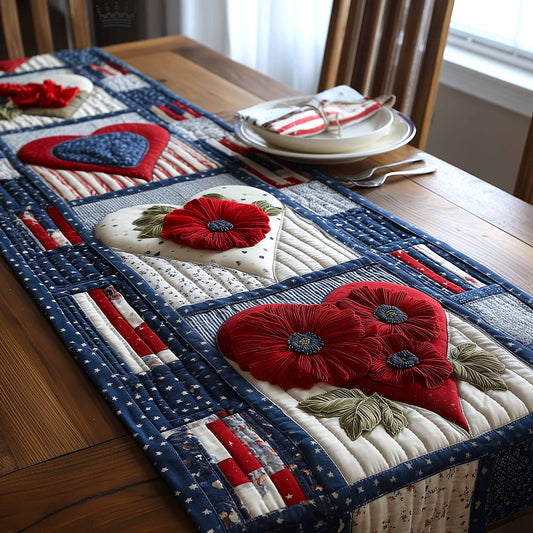 Freedom Bloom Quilted Table Runner GFTOMA9392