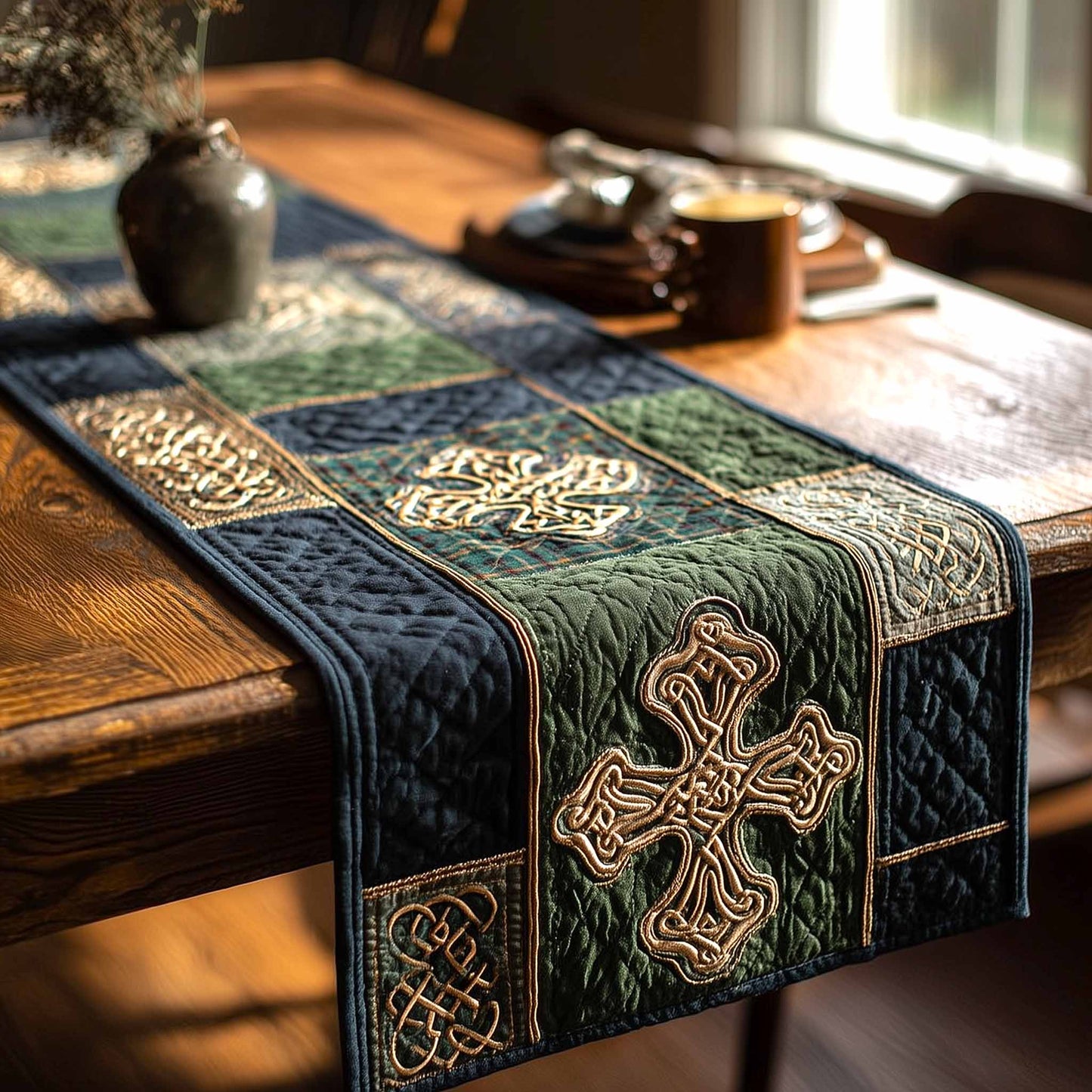 Heritage Knot Quilted Table Runner GFTOMA9402