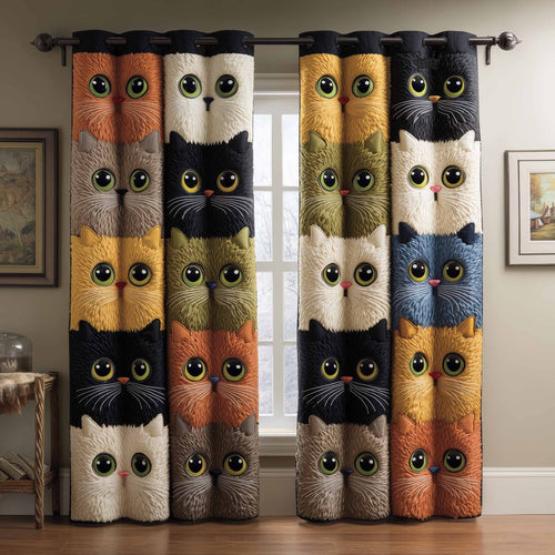 Happy Cat Quilted Curtains GFTOMA9424