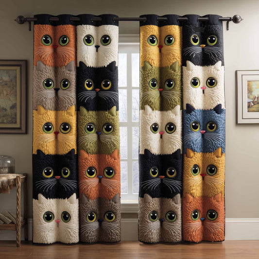 Happy Cat Quilted Curtains GFTOMA9424