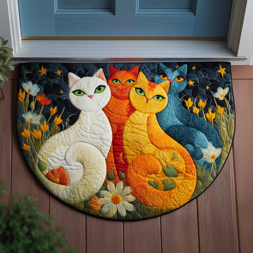 Happy Cat Quilted Welcome Mat GFTOMA9436
