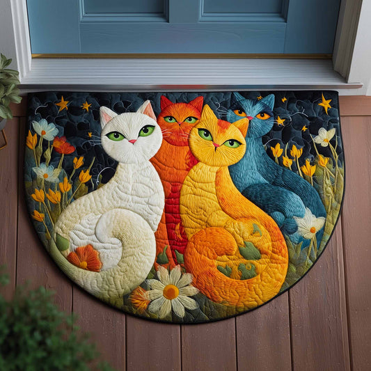 Happy Cat Quilted Welcome Mat GFTOMA9436