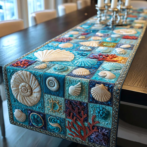 Sea Serenity Quilted Table Runner GFTOMA9441